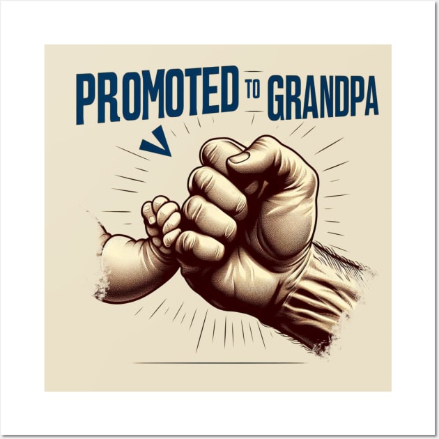 Promoted To Grandpa Wall Art by unn4med